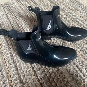 Black Nautica Weather Proof Rain Boots - Size 8